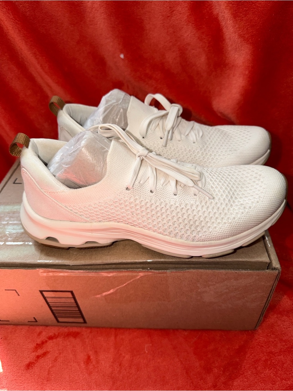 Like New Ryka Devotion Fuse Lightweight White Knit Walking Sneakers - Women’s 8 - Picture 2 of 11